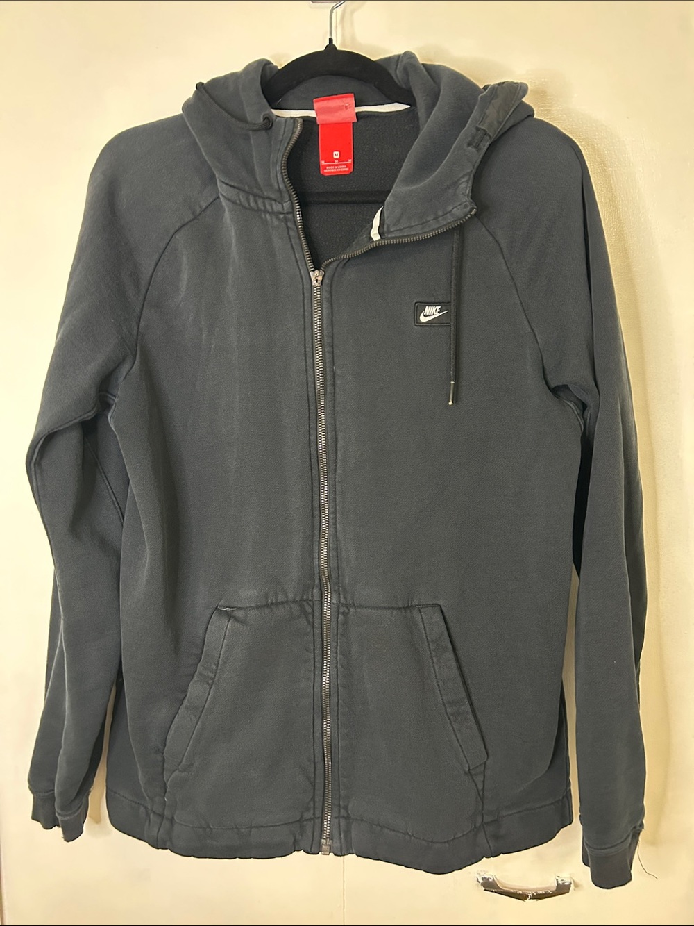 Nike Men's Zip-Up Hoodie in Charcoal grey